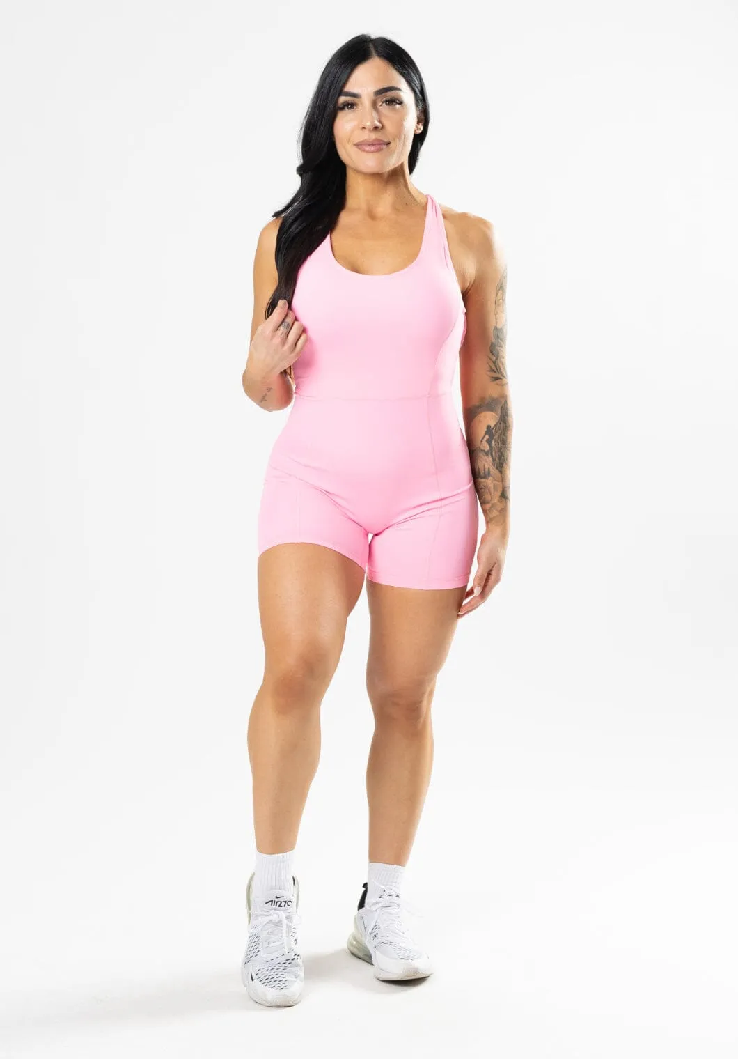 Stretch Waist Functional Fit RecStretch Define Sculptseam? Shortsuit Flamingo
