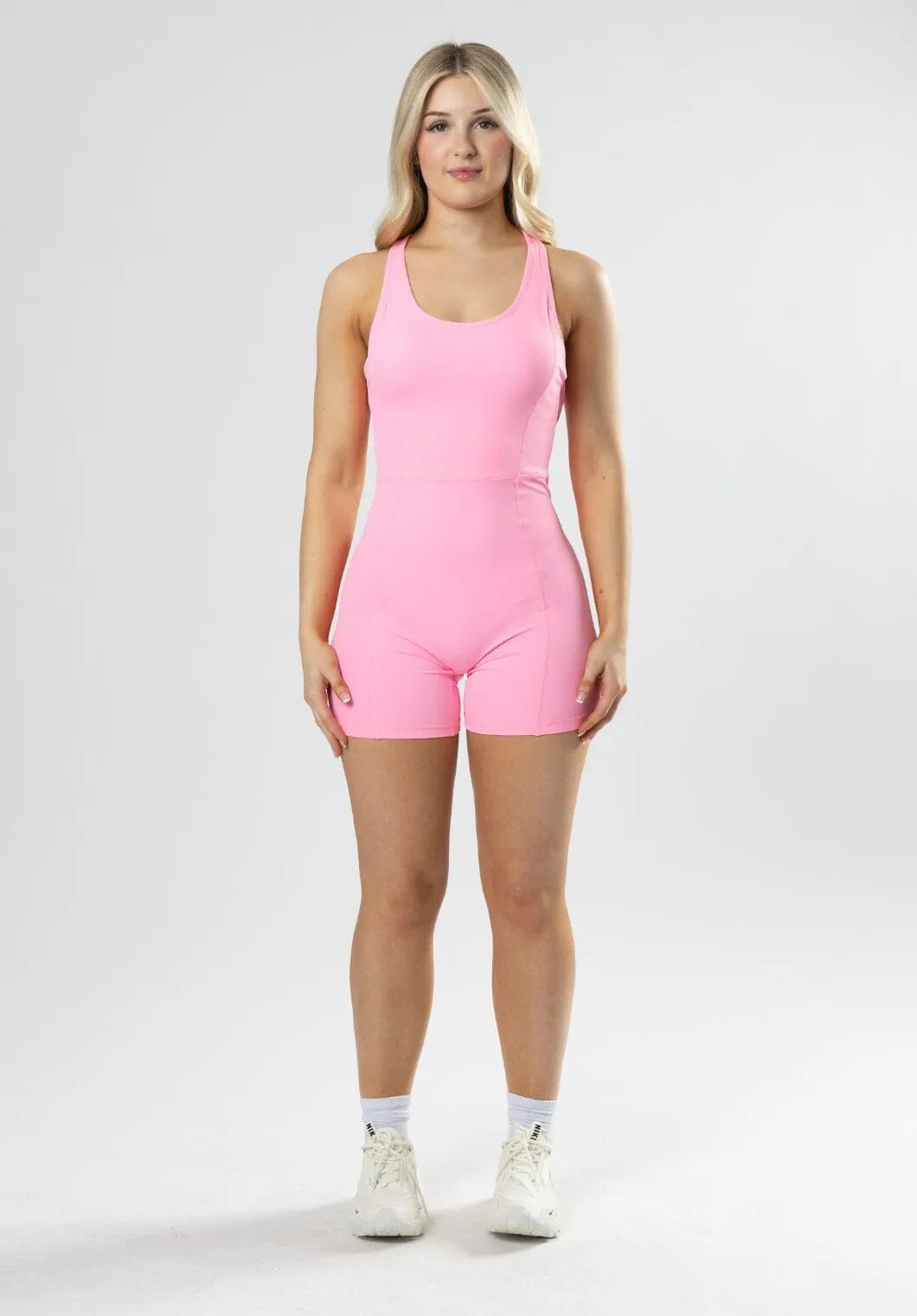 Moisture Wicking Material outdoor concert style RecStretch Define Sculptseam? Shortsuit Flamingo