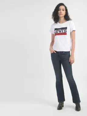 Lightweight Material Affordable Beach Day Women's 715 Blue Flared Fit Mid Rise Jeans