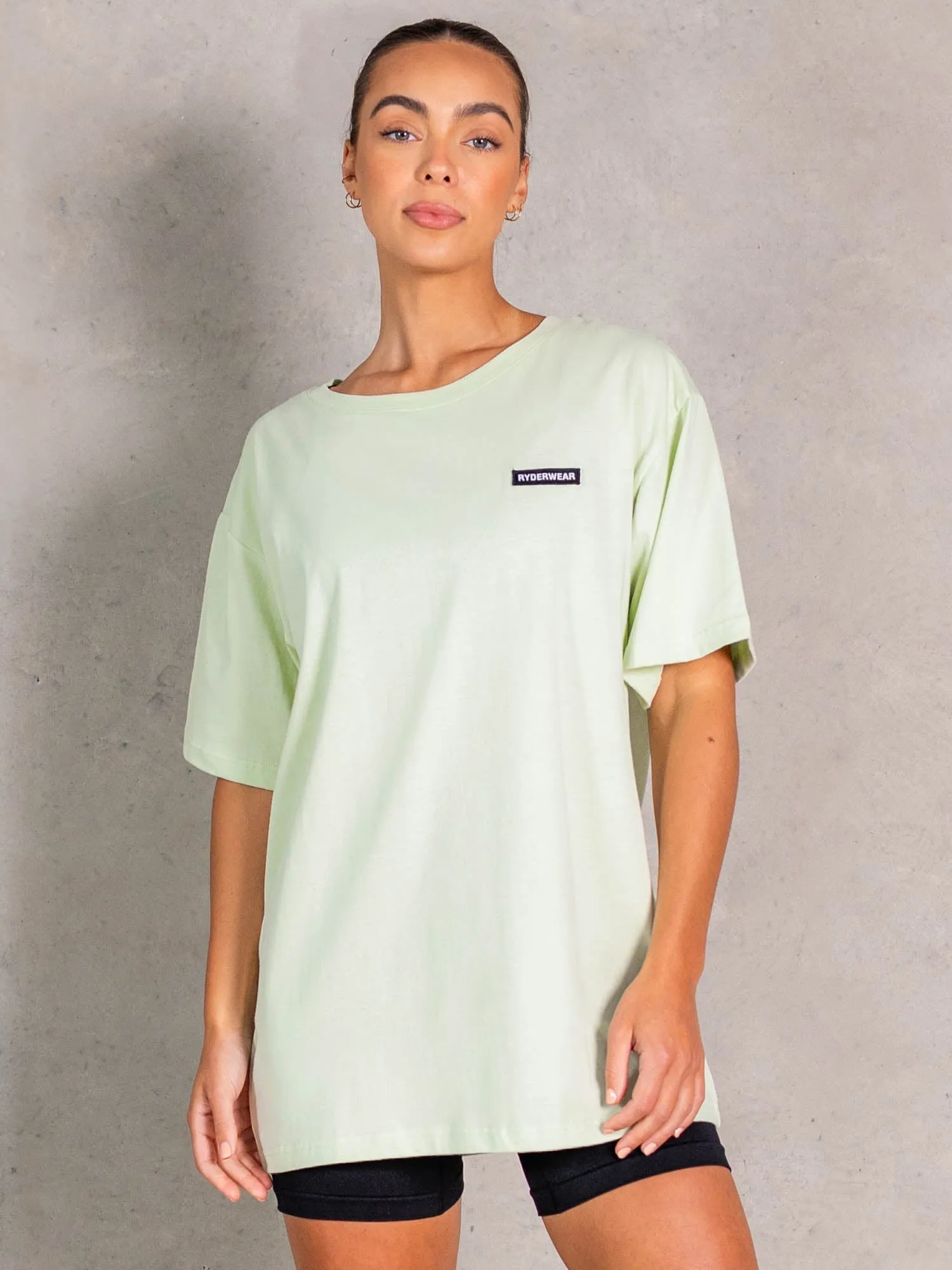 Wicking Interlock Knit Modern Simplicity NRG Oversized T-Shirt - Matcha