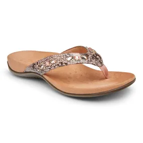 Lucia - Camelia Bone Footbed Design
