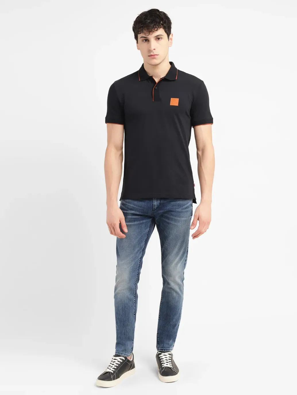 Spring Summer Men's Solid Slim Fit Polo T-shirt