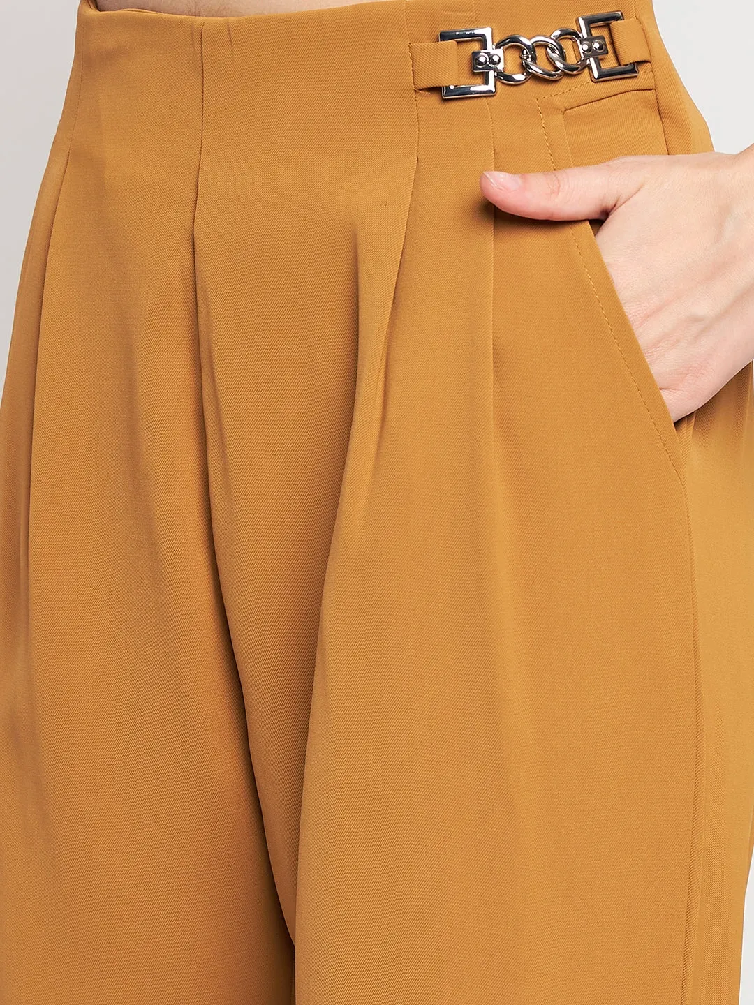 Trendy Waist Comfort Wear Madame Ambre Tapered Trousers