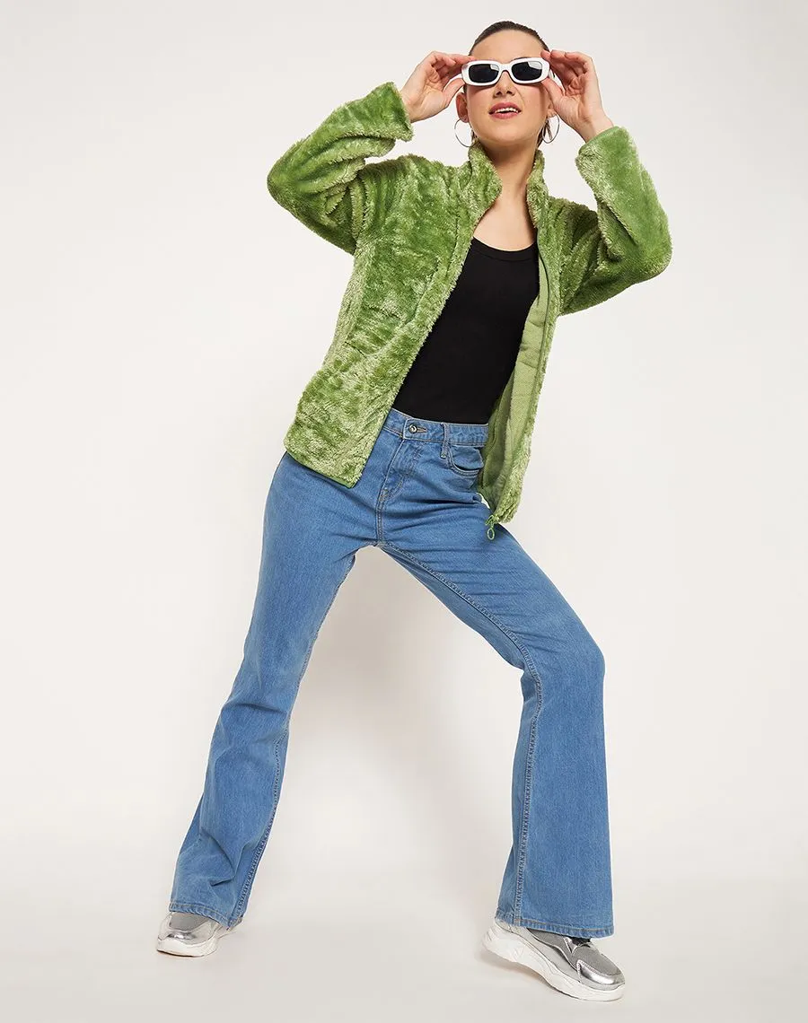 Madame Applegreen High Neck Sweatshirt ethnic print