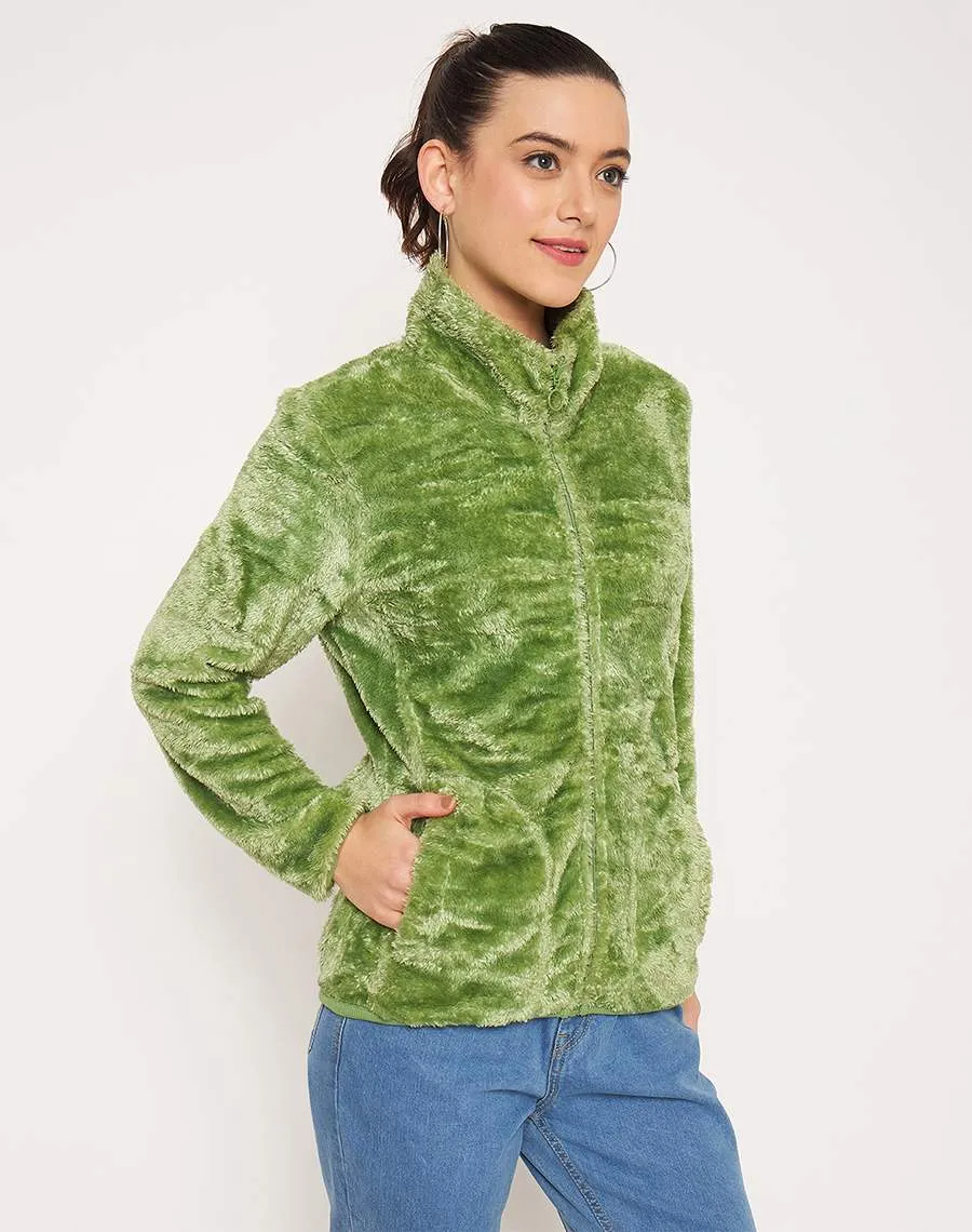 Casual Vibe Madame Applegreen High Neck Sweatshirt
