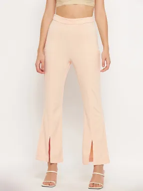 Stylish Waistband Madame Beige Trouser