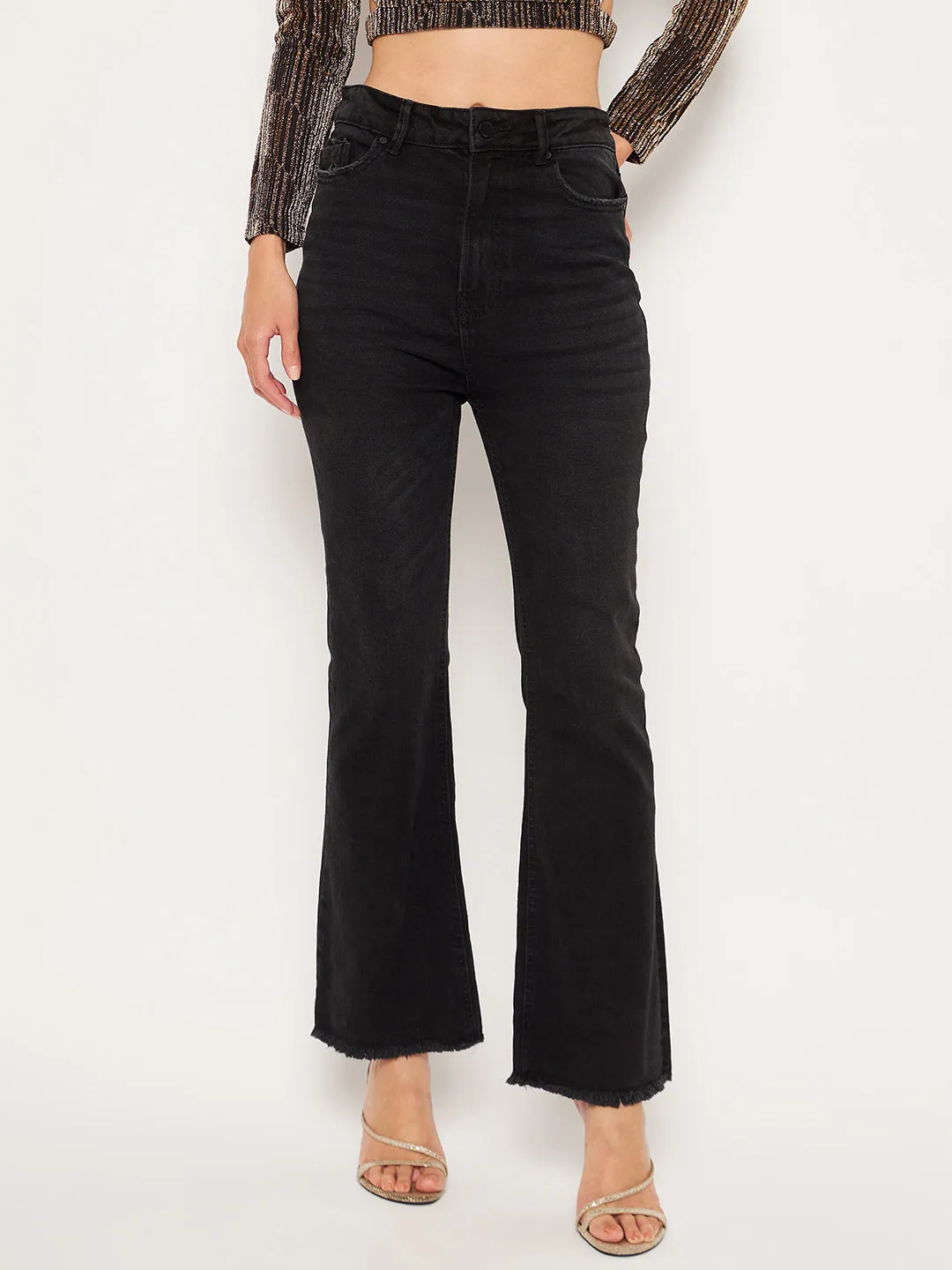 Madame Black Denim Date Night Casual Friday