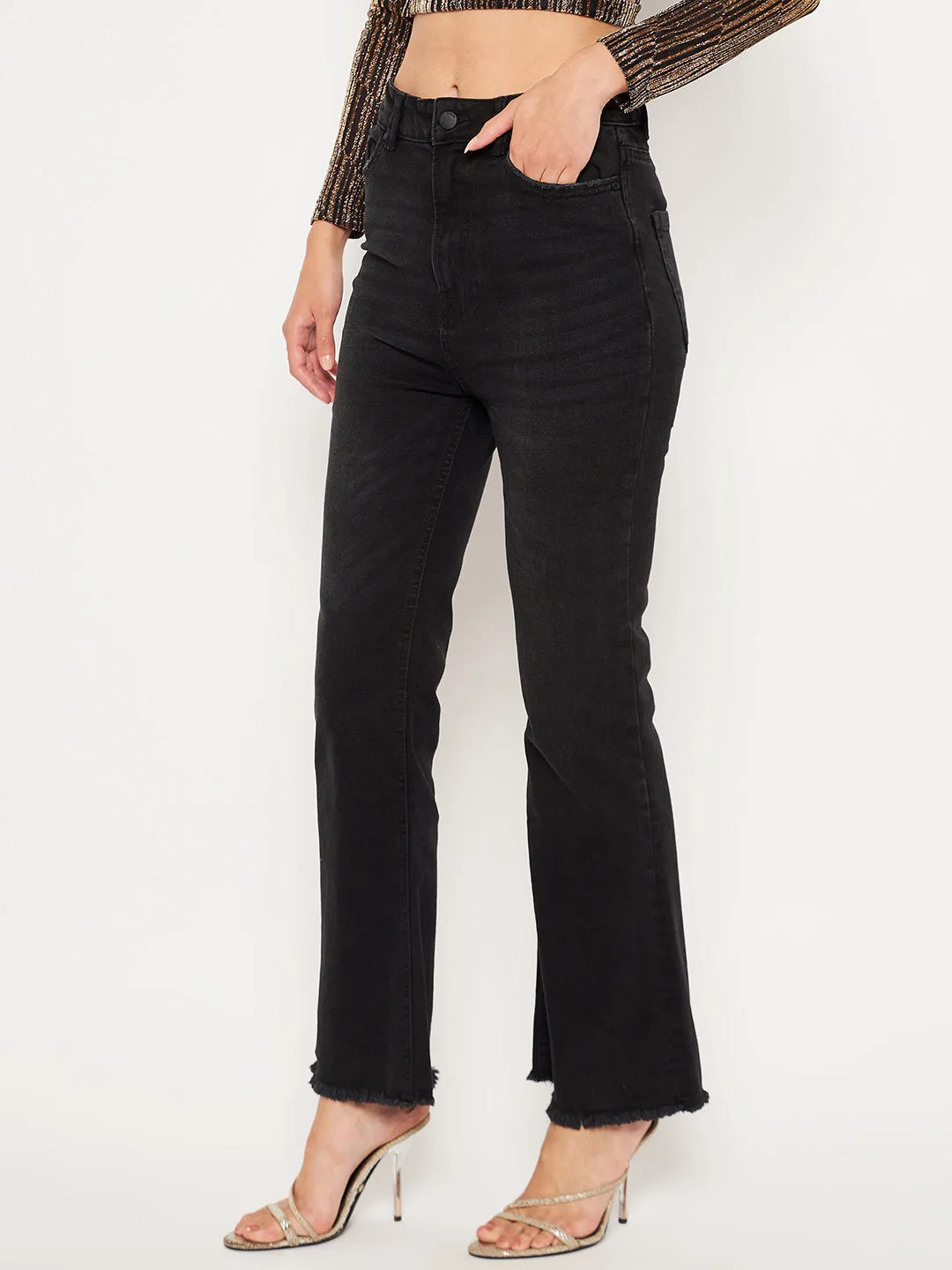 Madame Black Denim Minimal Edge