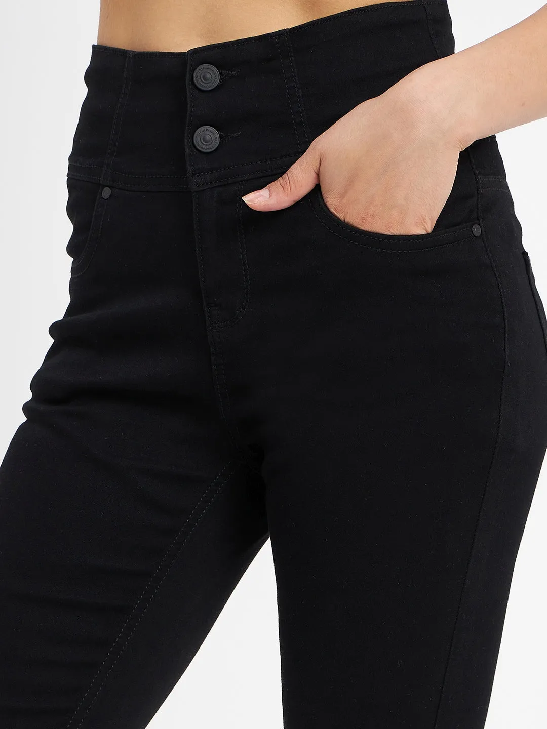 Madame Black Denim Winter Warmth Durable Travel Ready