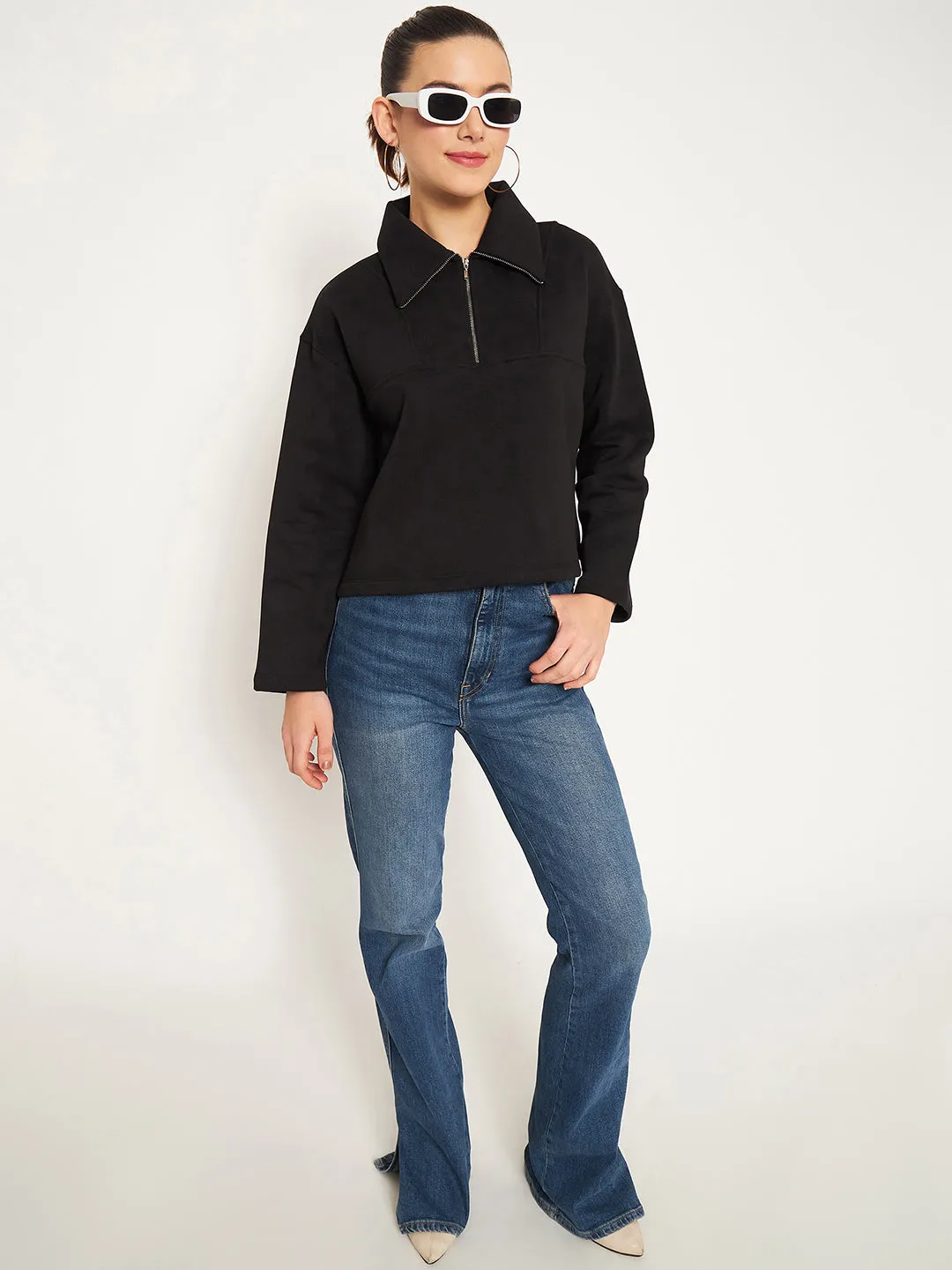 Madame Black Disney Pint Sweatshirt hook accents