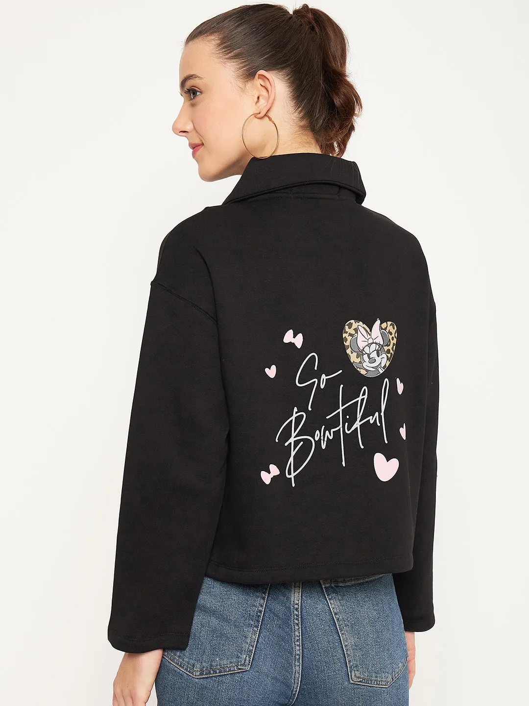 Madame Black Disney Pint Sweatshirt Budget Monochrome Look
