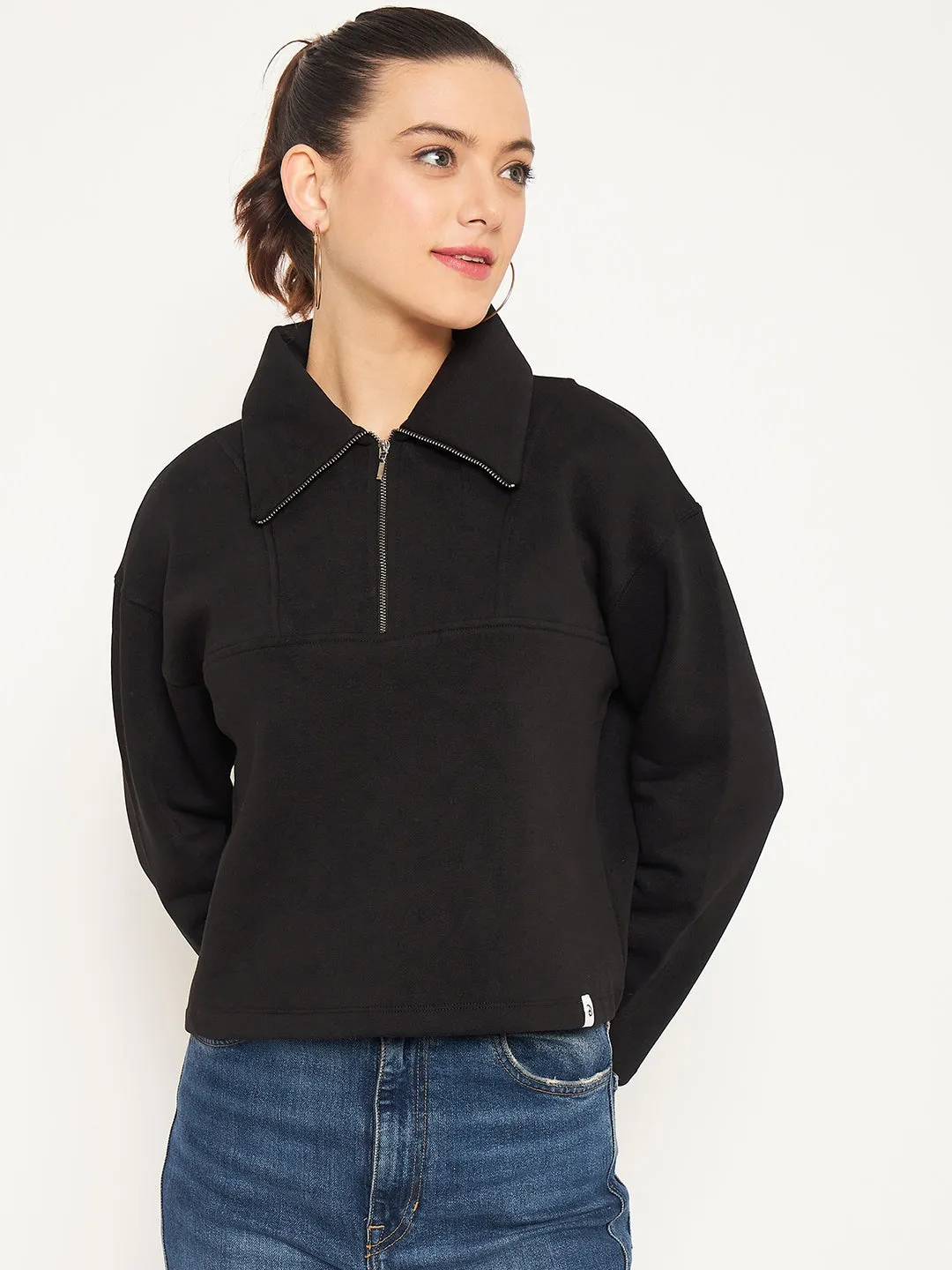 Tassel accents Madame Black Disney Pint Sweatshirt
