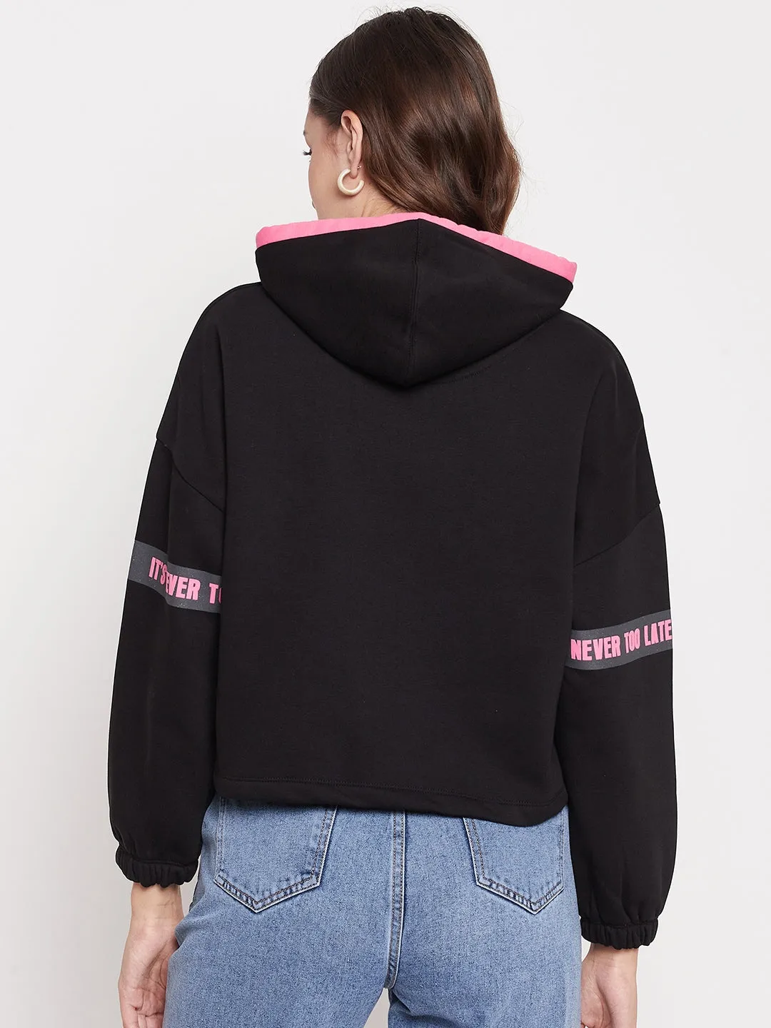 product affordability Madame Black Hooded Sweatshirt