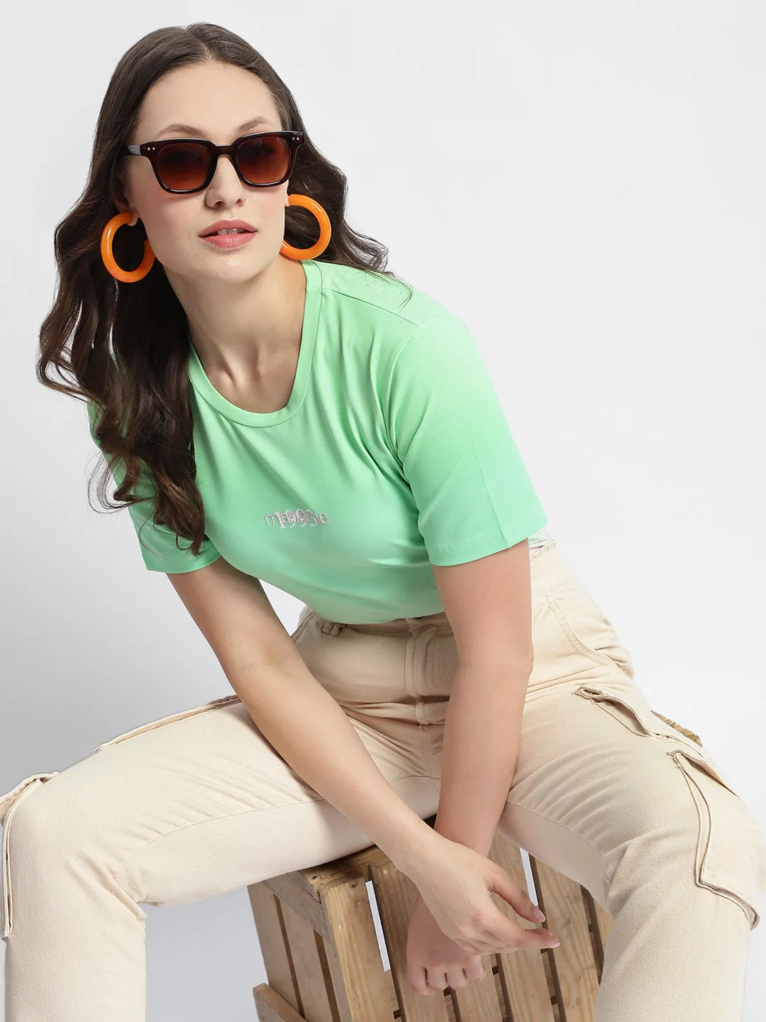 Madame Cotton Half Sleeve T-Shirt Low Impact Dye