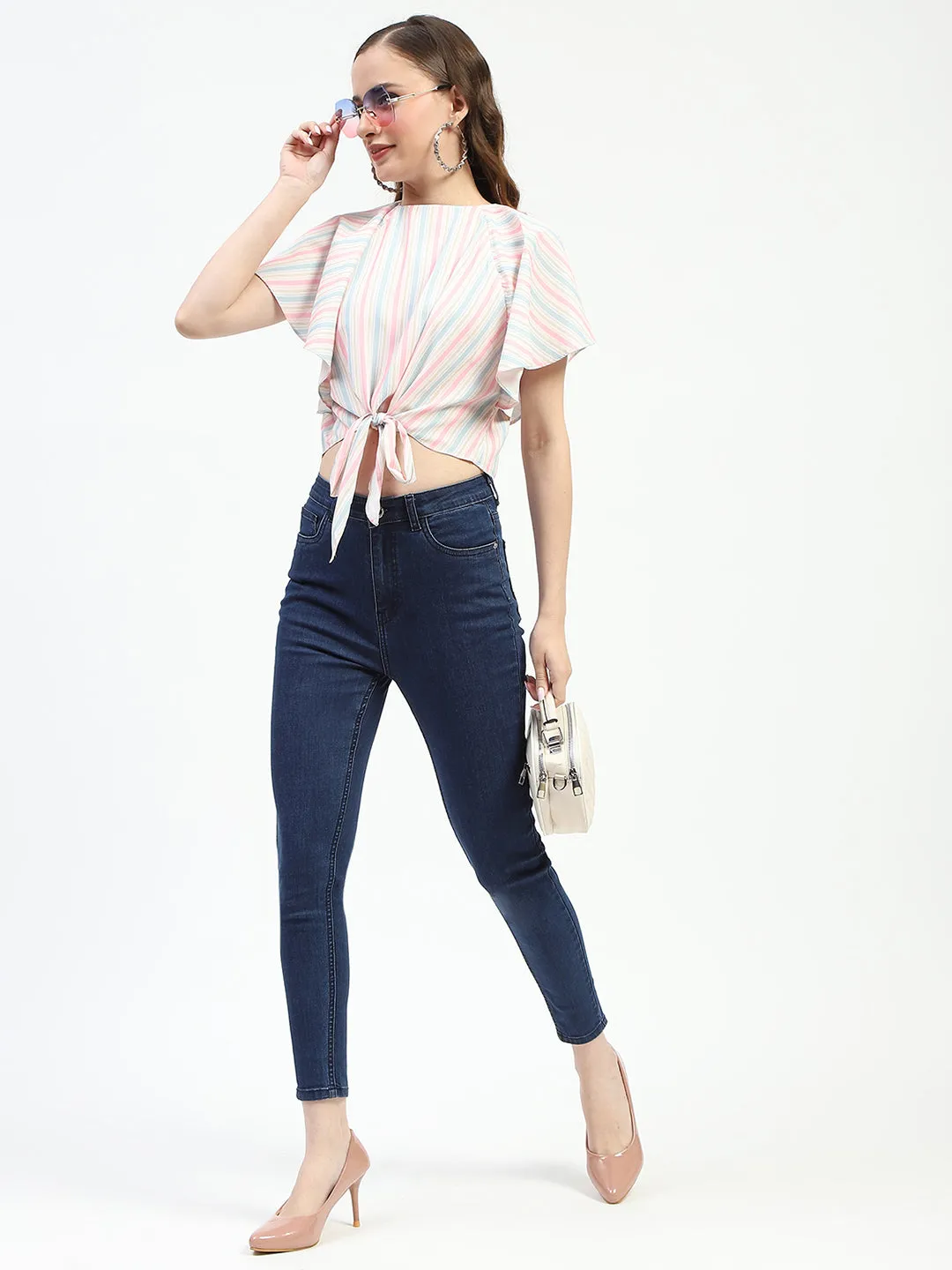 True Comfort Madame Dark Blue Skinny Fit Cotton Denim Jeans