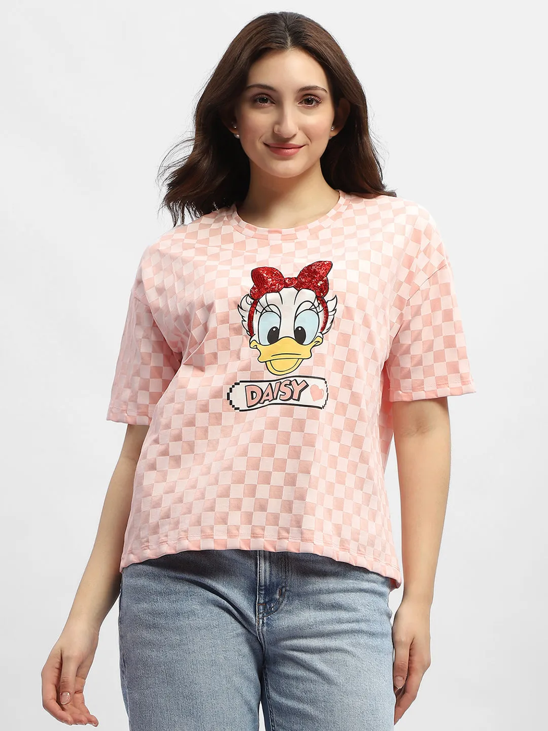 Madame Disney Donald Duck Pink Cotton T-Shirt Layer Ready Soft Layers