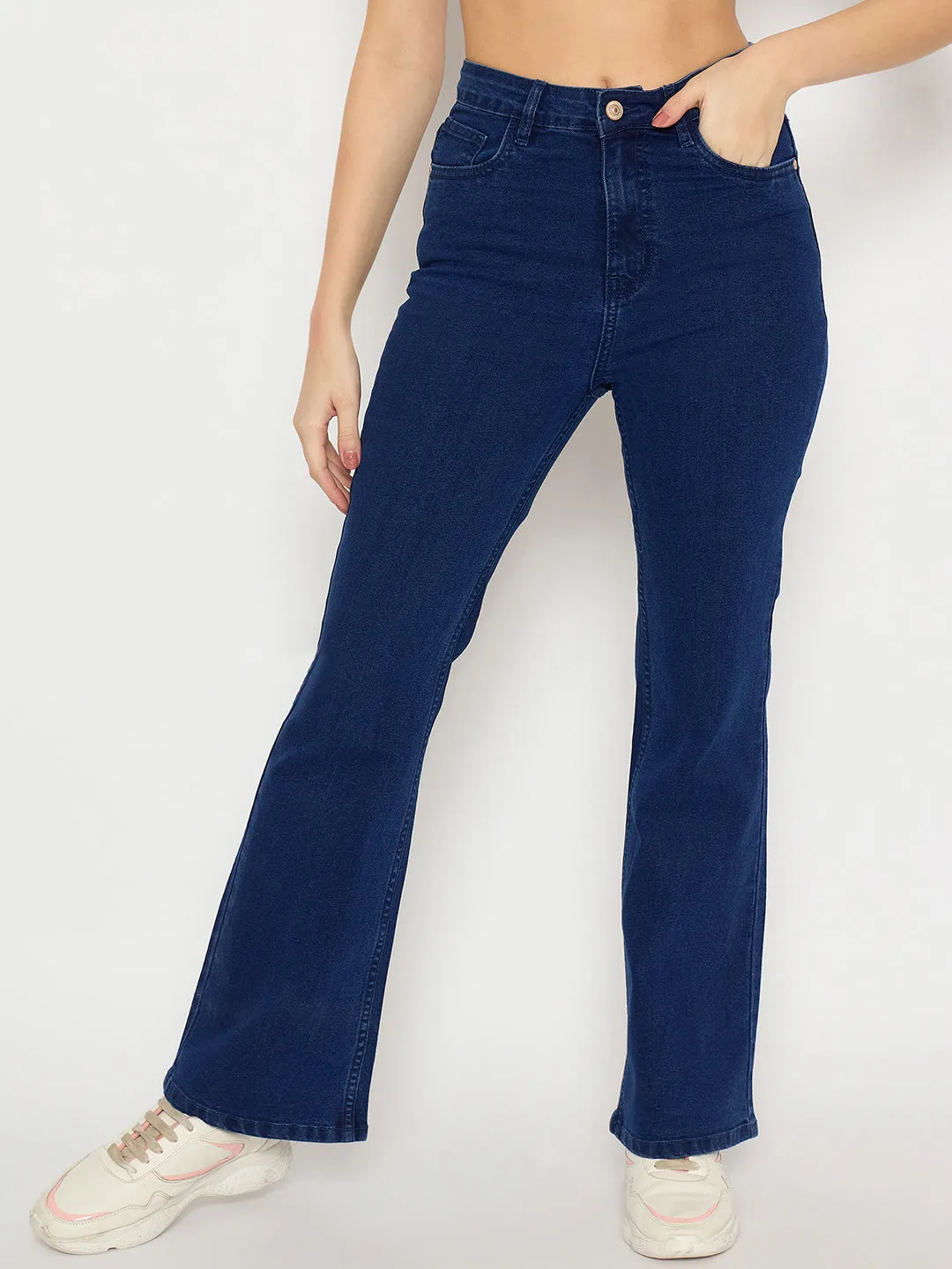 General Fit Madame Flared Fit Dark Blue Denim Jeans