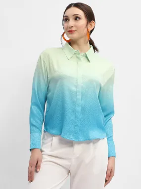 Madame Green And Blue Ombre Shirt Gender Neutral