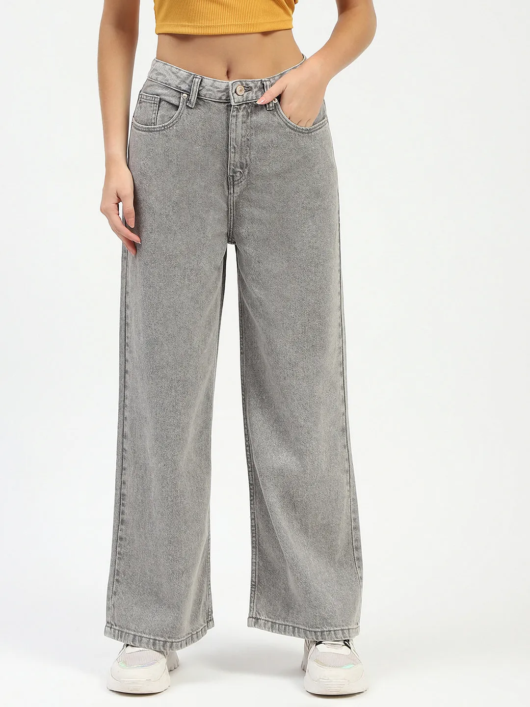 Madame Grey Wide-Leg Jeans Timeless Wear