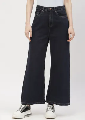 Madame High Rise Carbon Blue Wide Leg Jeans Cool Essentials Festival Outfit Urban Explorer