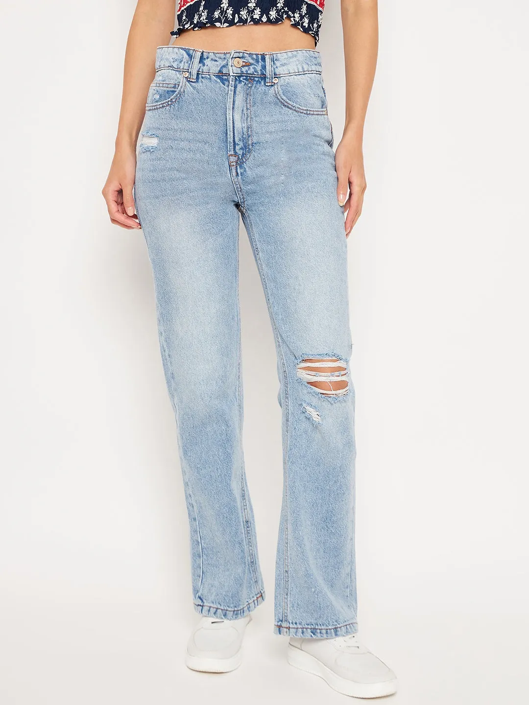 Spring Mood Party Look Classic Madame Iceblue Denim