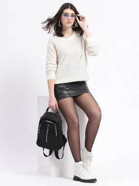 Lightweight Layer casual knitwear Madame Knit Crew Neck Multicolor Sweater