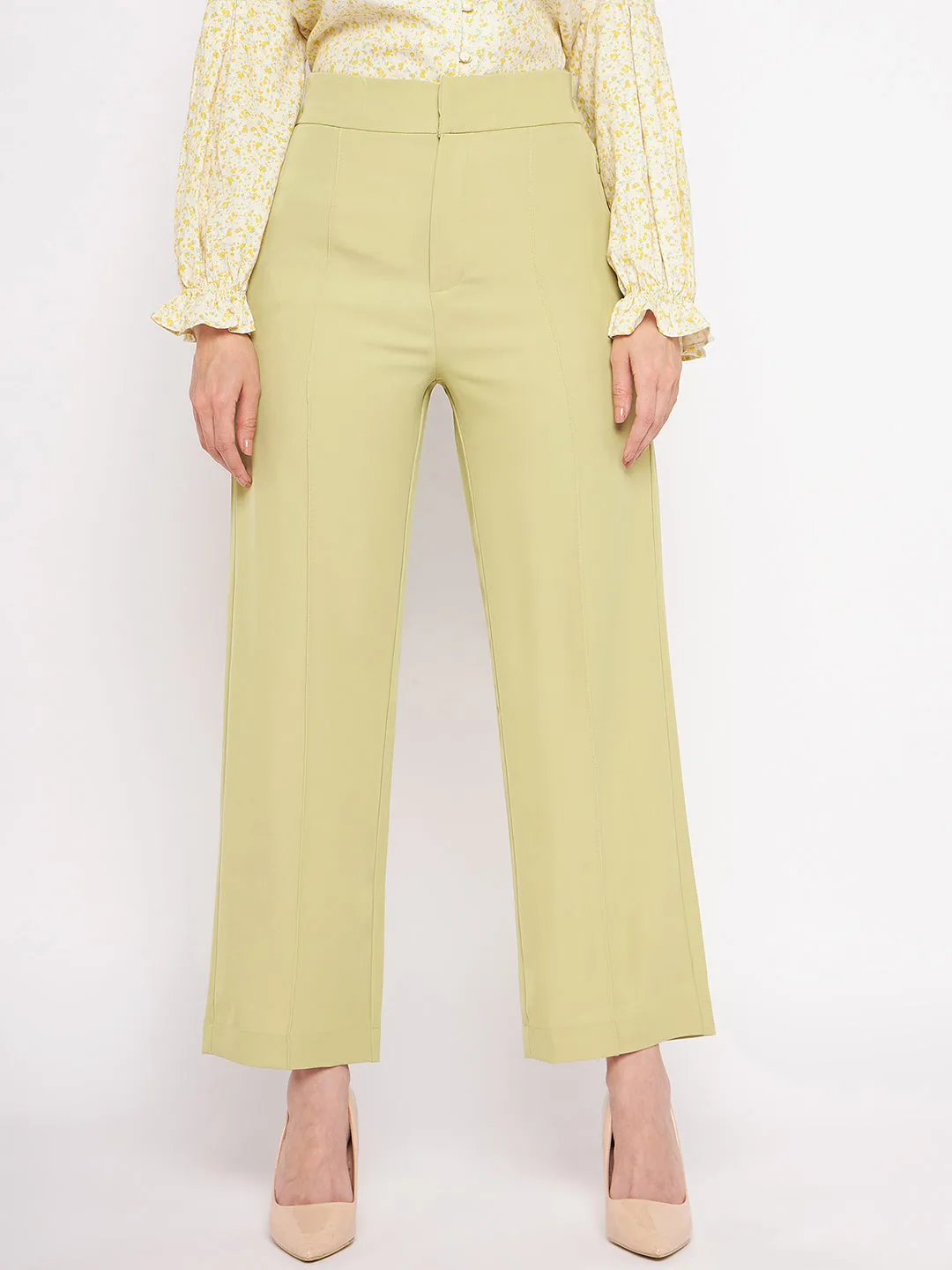 Travel Essential Urban Style Madame Lime Green Trouser