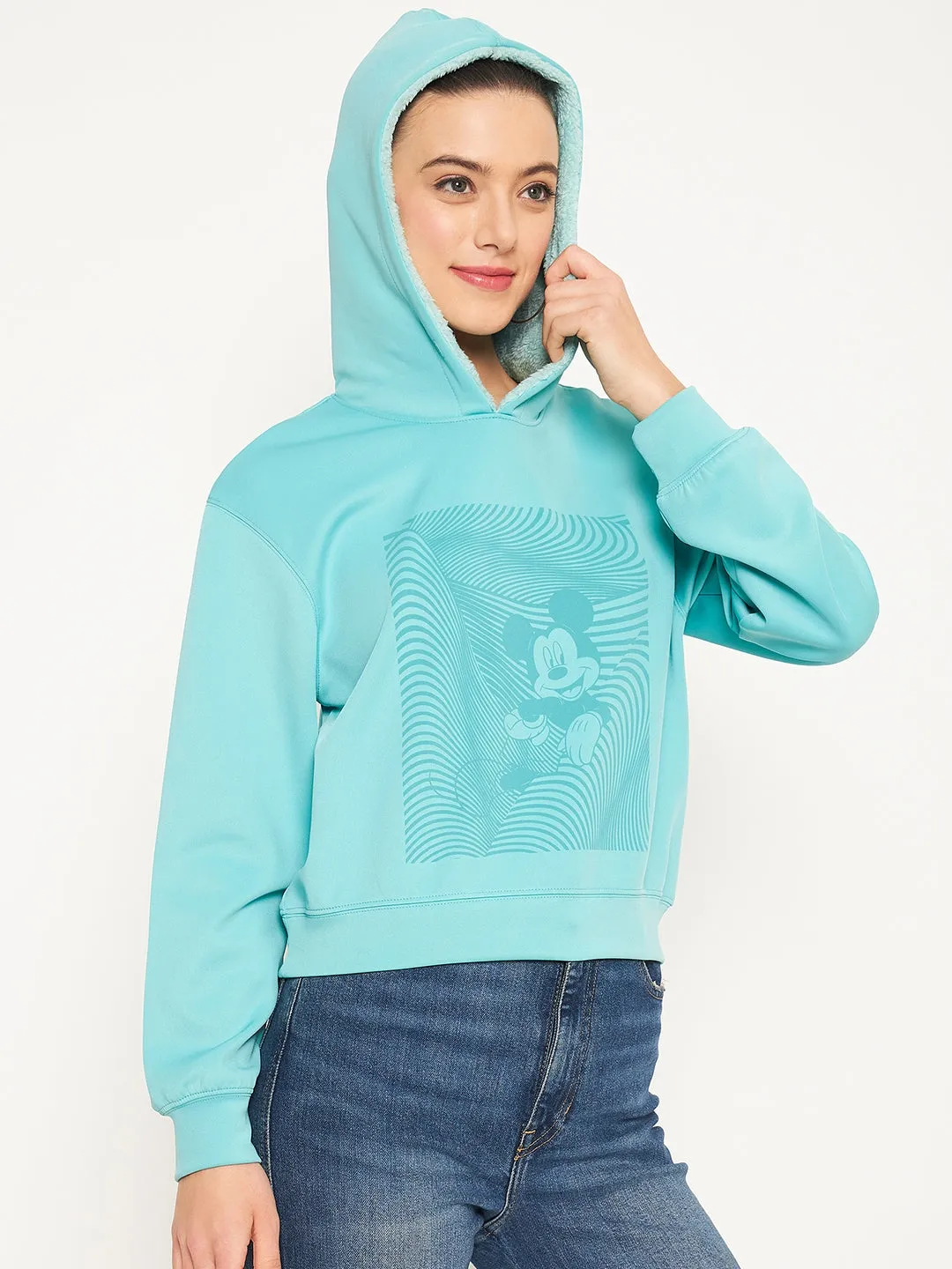 Madame Mint Disney Print Sweatshirt Chic Comfort Daily Minimal