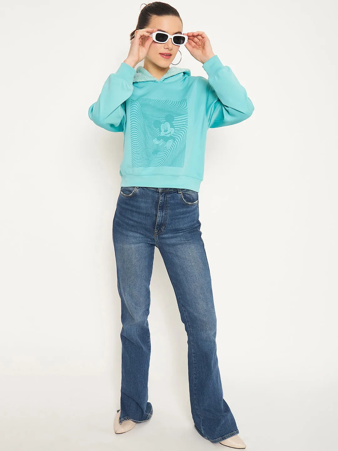 Travel Sporty Madame Mint Disney Print Sweatshirt