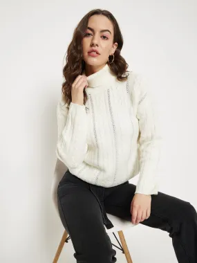 Roomy Waist Everyday Layers Madame Off white Sweater