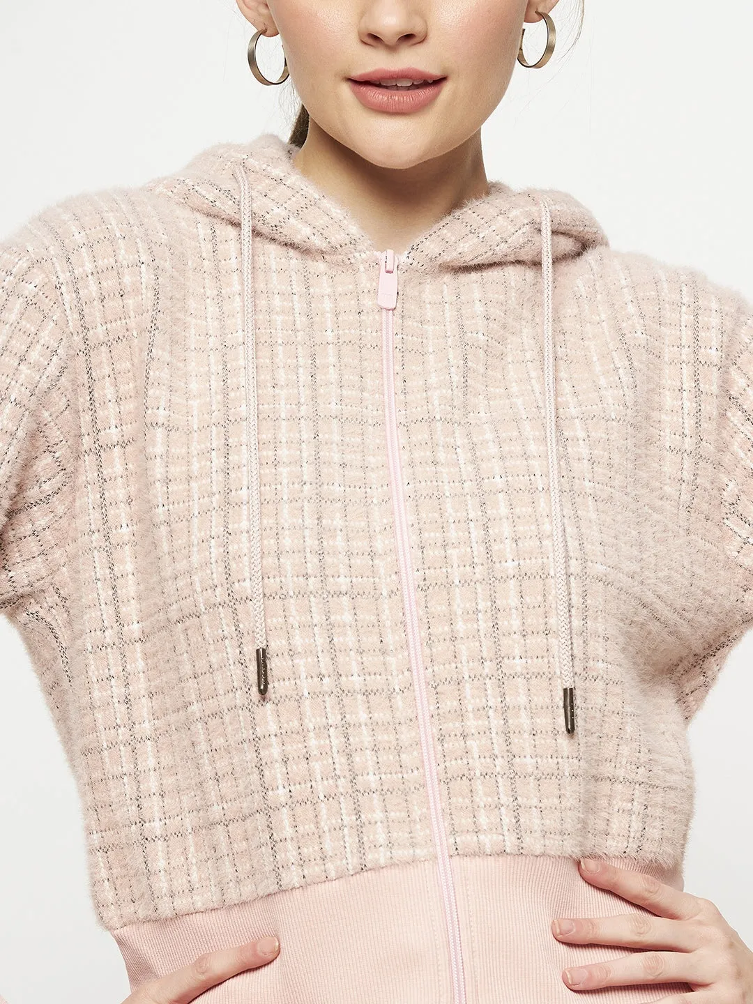 Madame Peach Hood Neck Sweatshirt Urban Relaxed