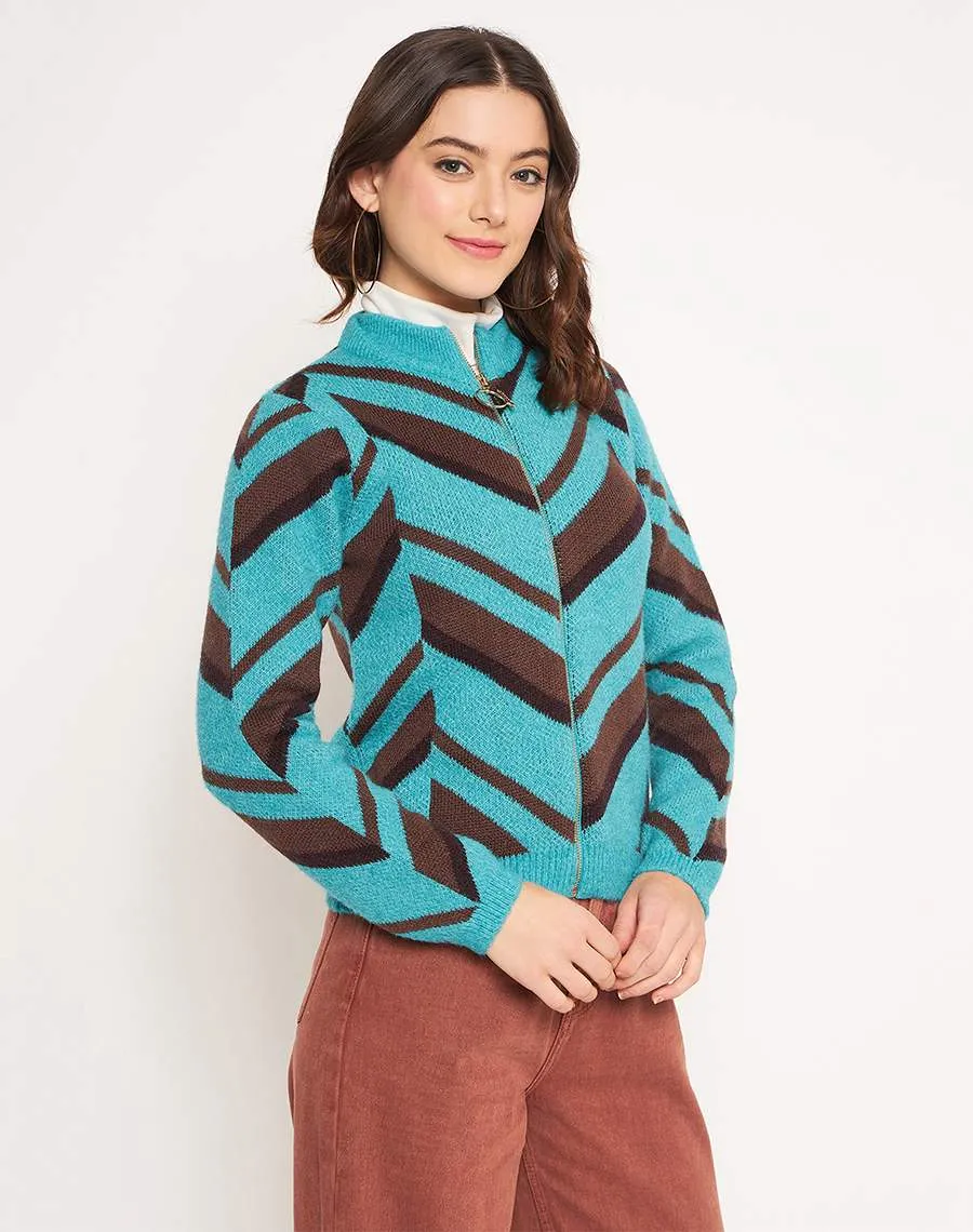Layered Must-Have Warm Appeal Madame Peacock High Neck Sweater