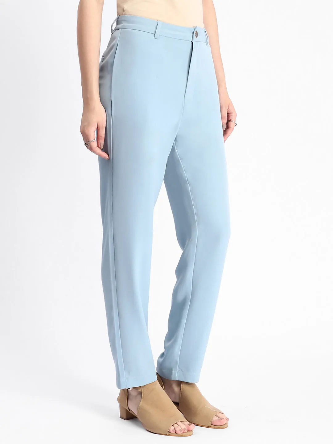 Built-in shorts Core Basic Madame Sky Blue Tapered Fit Trousers