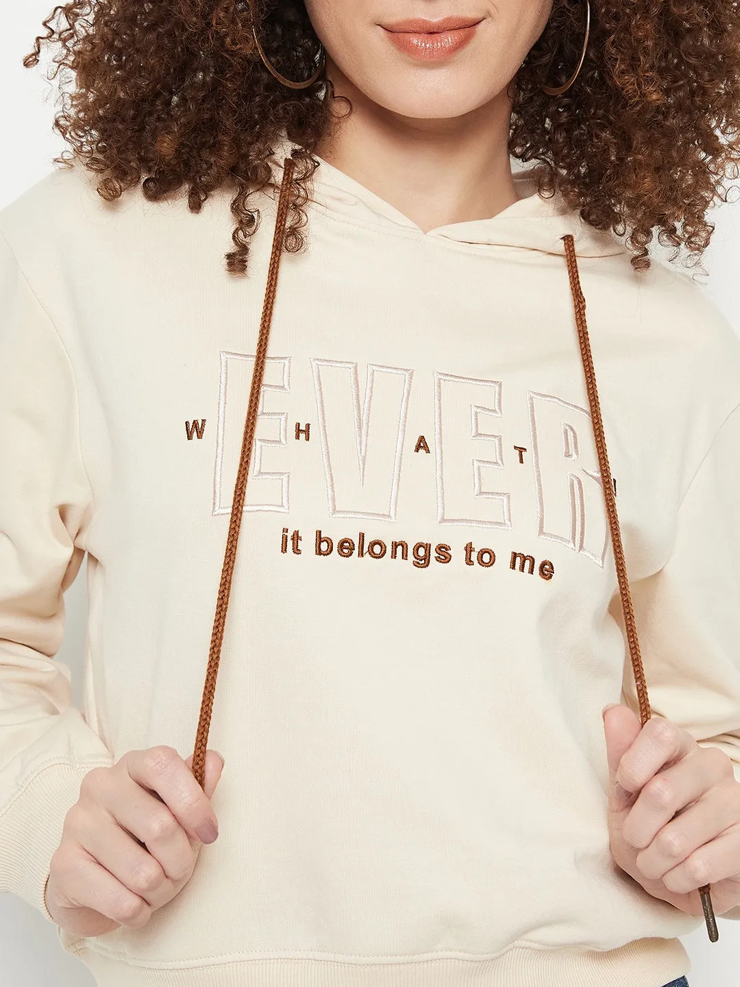 Madame Solid Off White Sweat-Shirt marbled