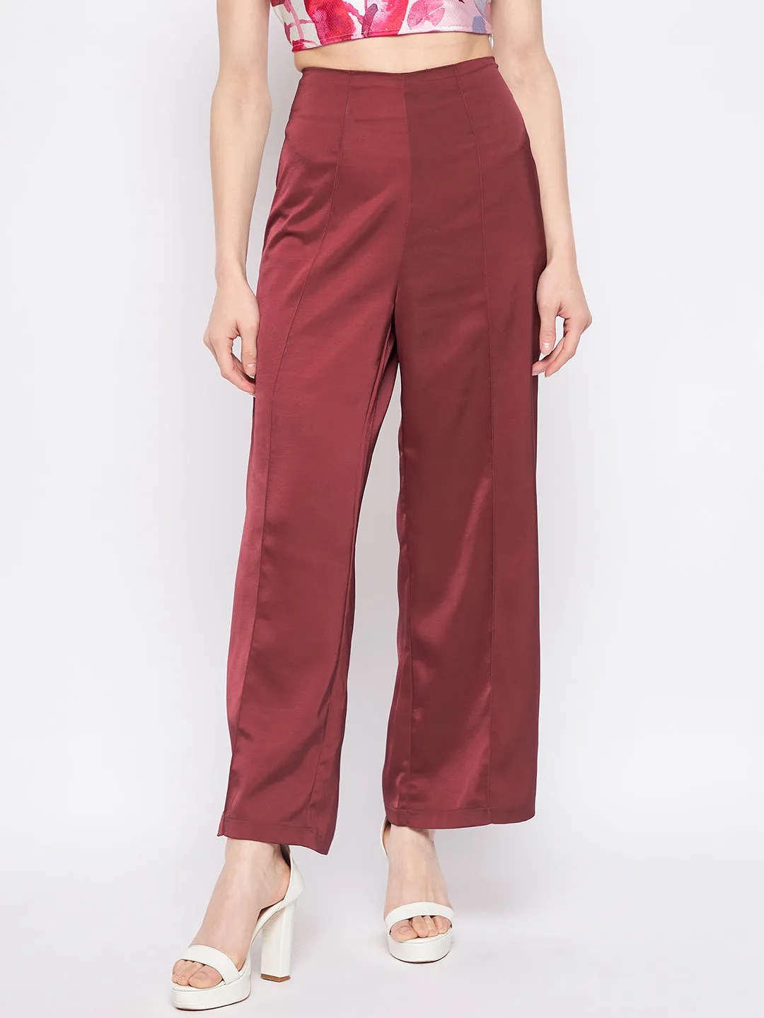Madame Wine Trouser Gusseted Crotch Lightweight Material