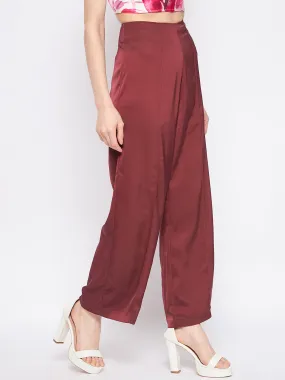 Madame Wine Trouser Shape Flex Four Way Stretch