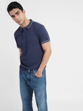 Men's Blue Polo T-Shirt Relaxed Vibe Summer Fashion
