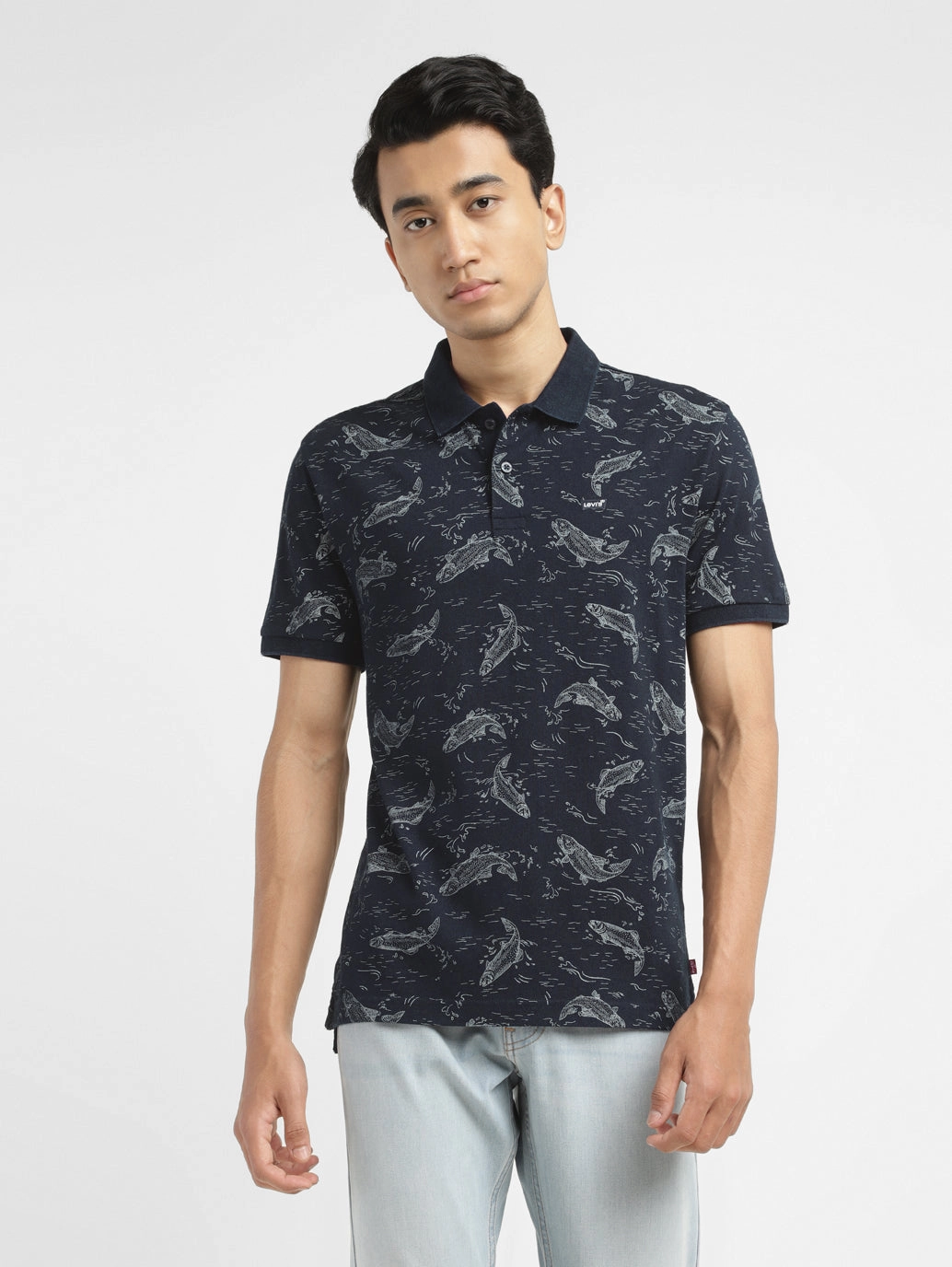 Men's Conversational Slim Fit Polo T-shirt Fashionable Layer