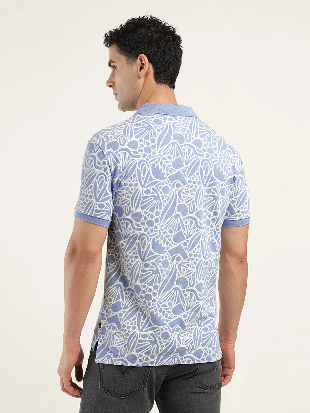 Men's Printed Polo T-shirt Effortless Look