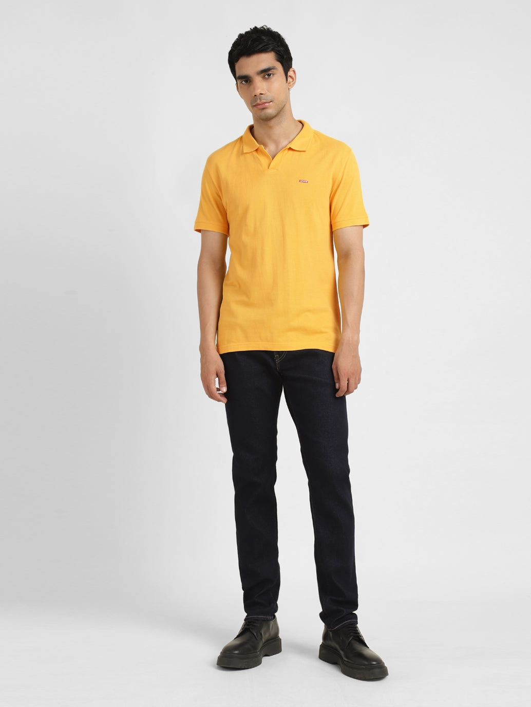 Men's Solid Polo Collar T-Shirt Chill Comfort