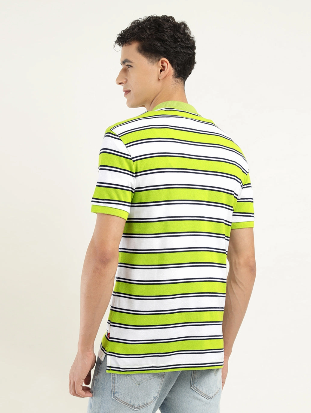 Men's Striped Polo T-shirt SlimFit Design
