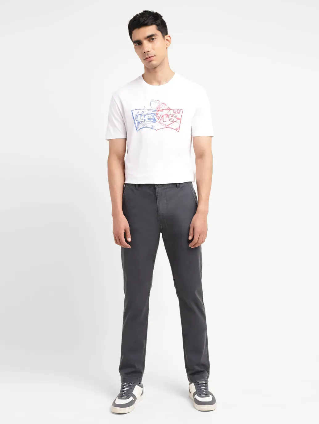 Men's 512 Grey Slim Tapered Fit chinos Organic Cotton Blend