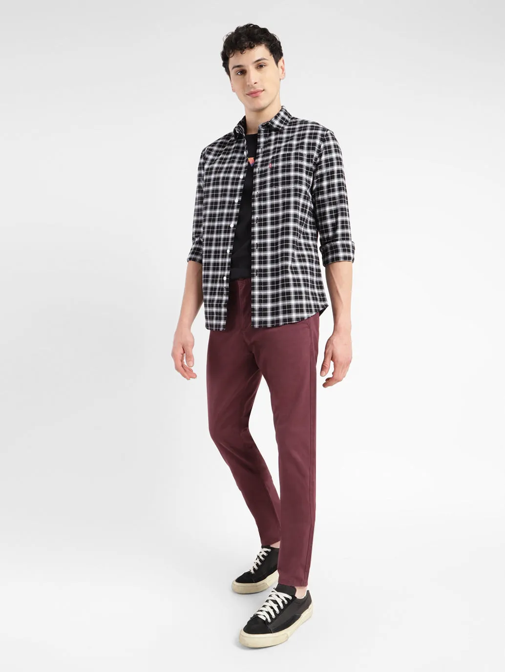 Men's 512 Maroon Slim Tapered Fit Chinos Cozy Wear