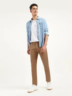 Men's 512 Slim Tapered Fit Brown Chinos Basic Look