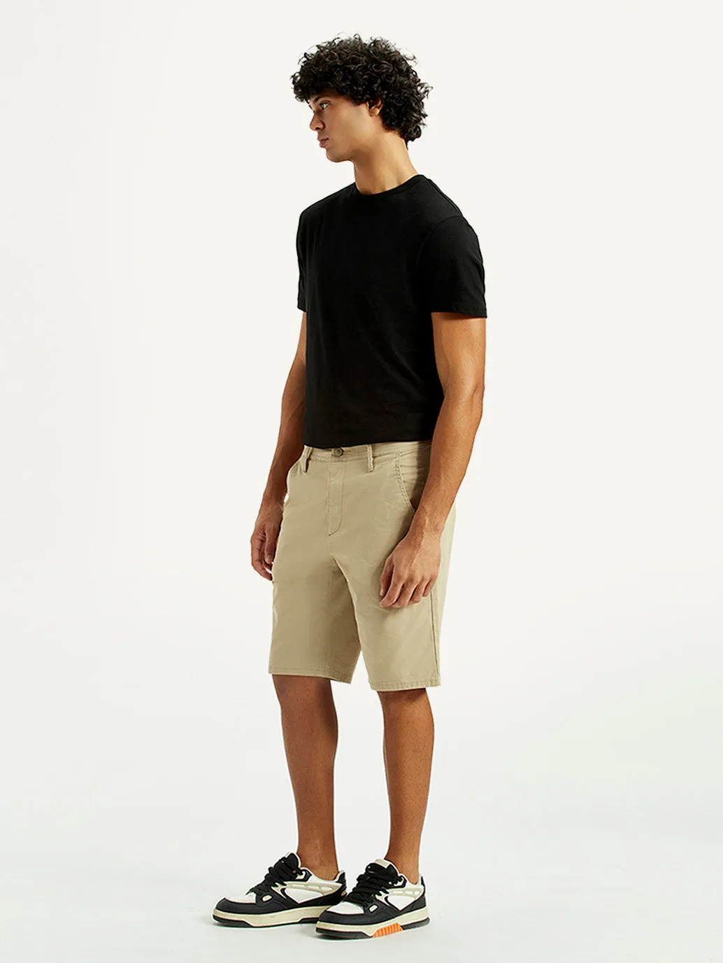 Men's 541 Khaki Tapered Fit Mid Rise Shorts Denim shorts