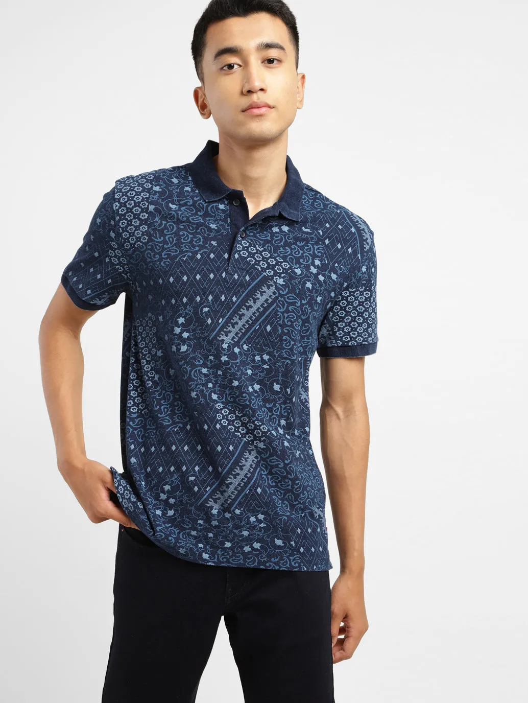Lightweight Wear Men's Abstract Polo T-shirt