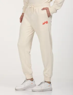 Men's Beige Regular Fit Joggers Eco Friendly Material All Purpose