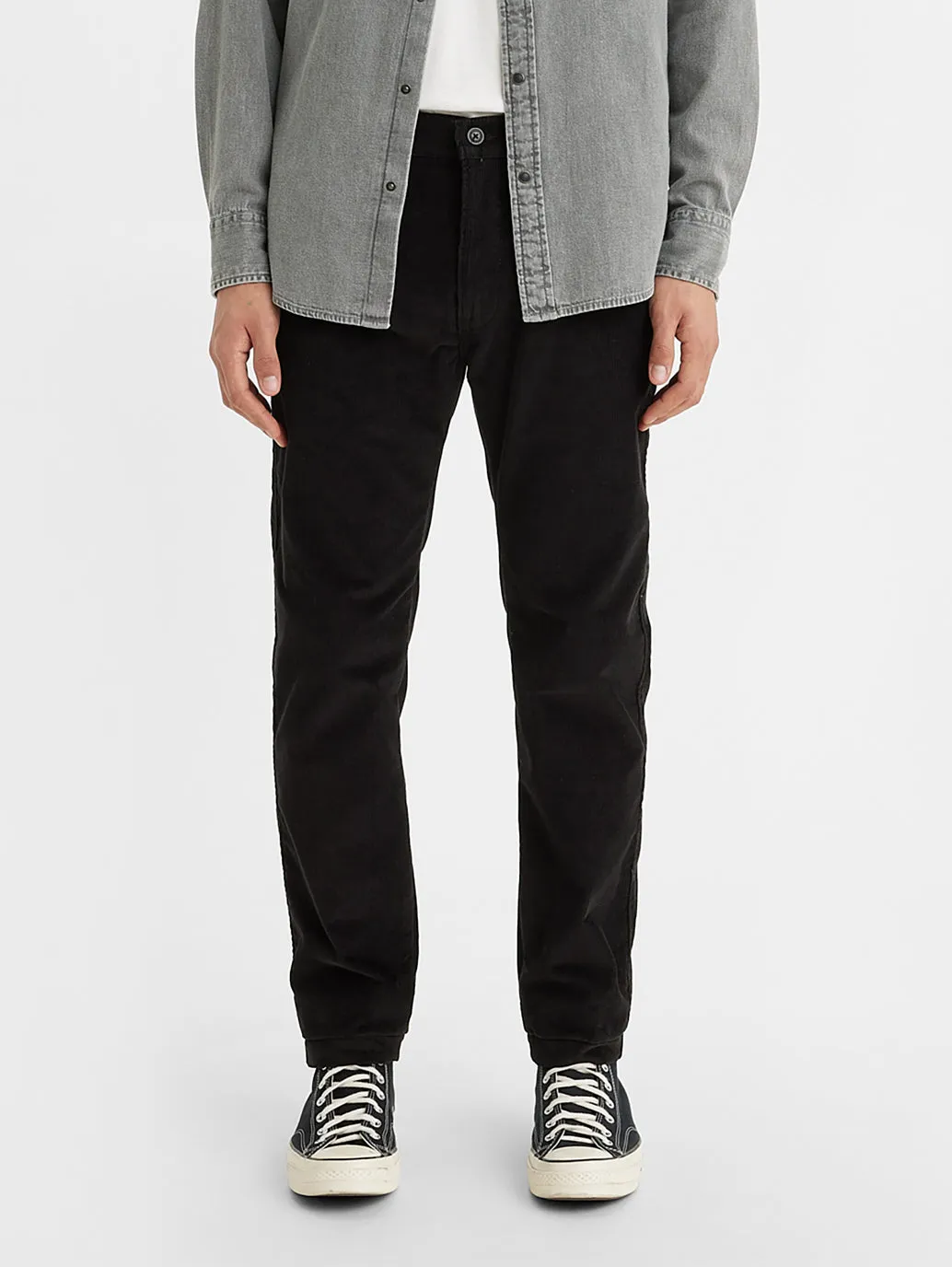 Tagless Labeling Trail Ready Men's Black Slim Fit Pant