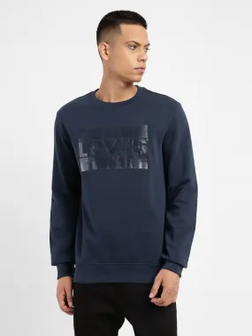 watch accents Men's Brand Logo Crew Neck Sweatshirt