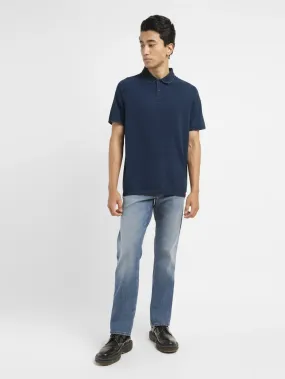 Men's Brand Logo Slim Fit Polo T-shirt Comfortable Wear